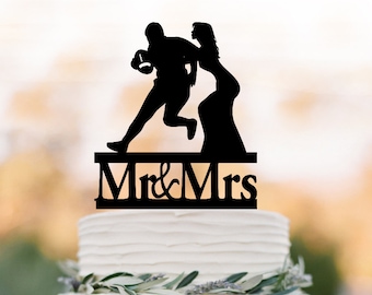 Rugby cake topper | Etsy