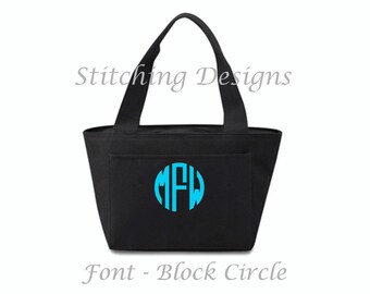 Personalized Cooler, Lunchbox, Insulated Lunch bag, Insulated lunch tote - 16 Colors Available
