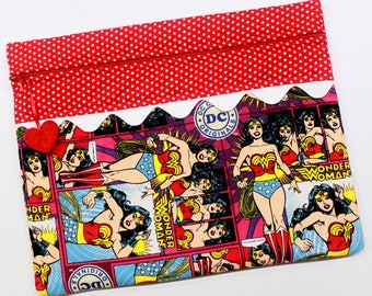 Wonder Woman Cross Stitch Embroidery Project Bag