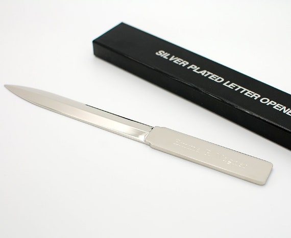 personalized letter opener engraved silver letter opener for engravable letter opener