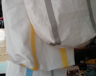 Small recycled sail tote bag
