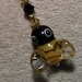 Scissor Fob - Bumble Bee and Swarovski Crystals