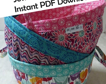 Project Baskets PDF sewing pattern