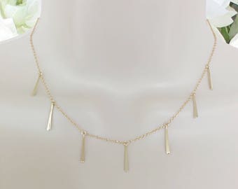 Fringe Necklace | Fringe | Sterling Silver Fringe Necklace
