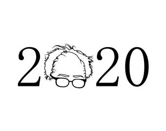 Bernie Sanders For President 2020 Vinyl Sticker/Decal