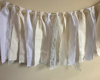 Cream, White & Lace Garland
