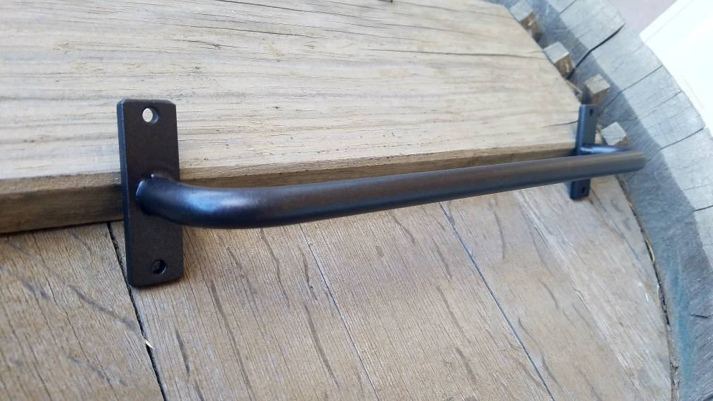 Towel Bar Wrought Iron Rustic Towel Bar Iron Solid Iron