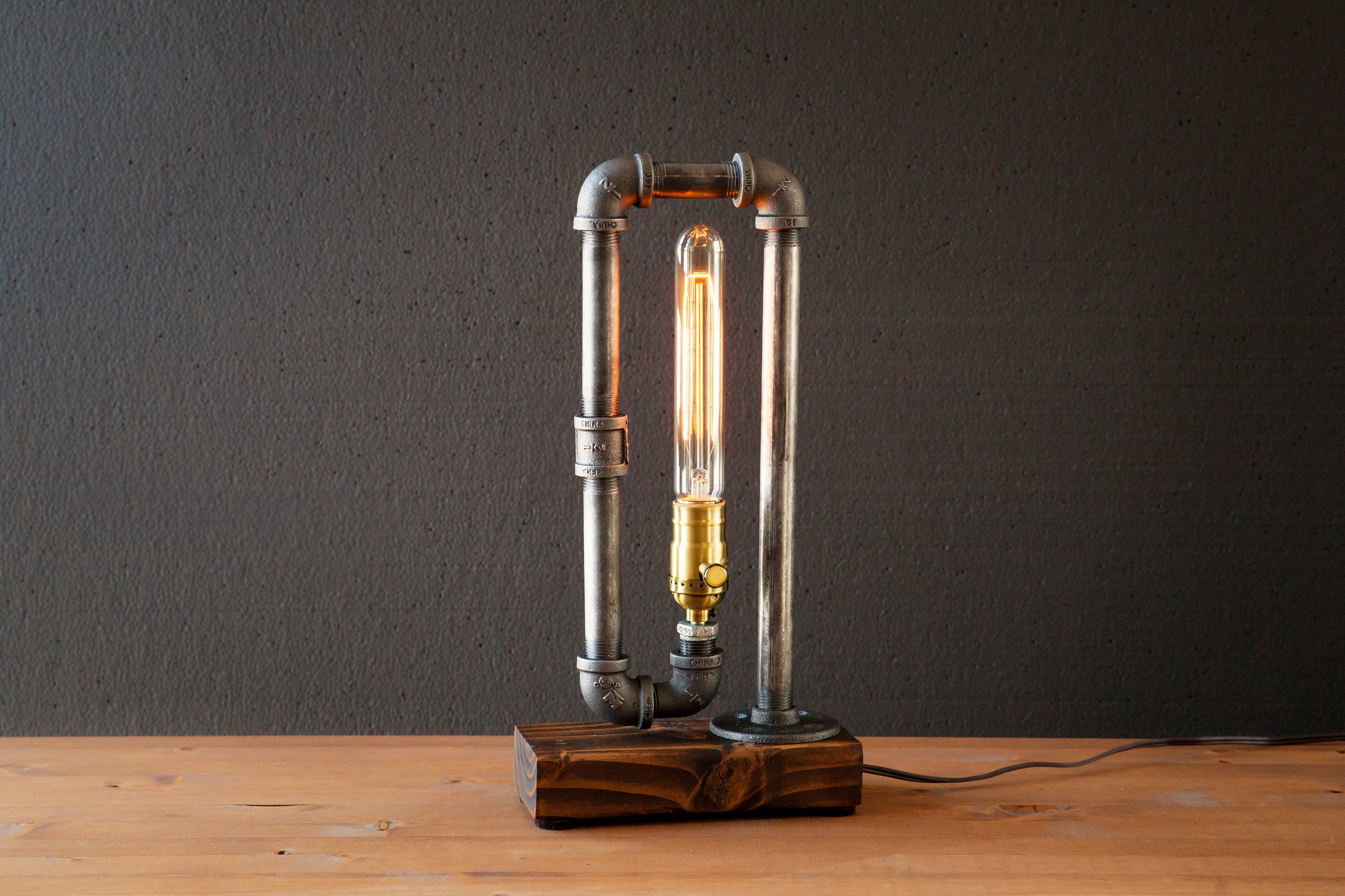 Edison Lamp Rustic Decor Unique Table Lamp Industrial Lighting