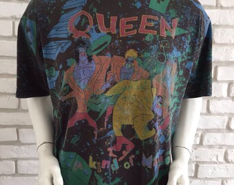 1986 vintage ultra rare Queen tour tshirt