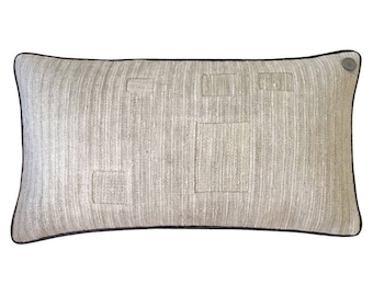 Antique German Grain Sack Pillow from 1894 - 24 x 12"