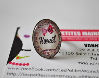 vintage sweet bronze ring