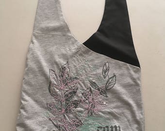 Handmade Upcycled Floral "Compassion" Hobo Shoulder Purse