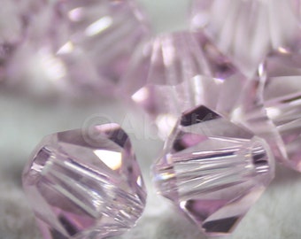 Swarovski Bicone Crystal Beads Xilion 5301 5328 ROSALINE - Available in 4mm, 5mm and 6mm