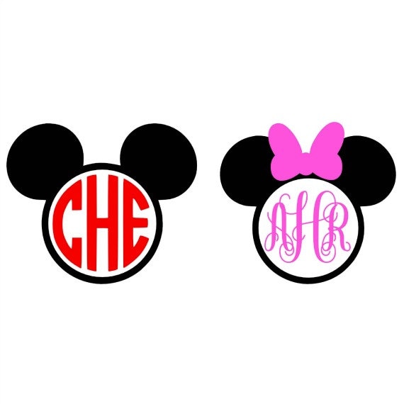 Download Mickey Mouse Monogram Svg Minnie Mouse Monogram Svg Monogram