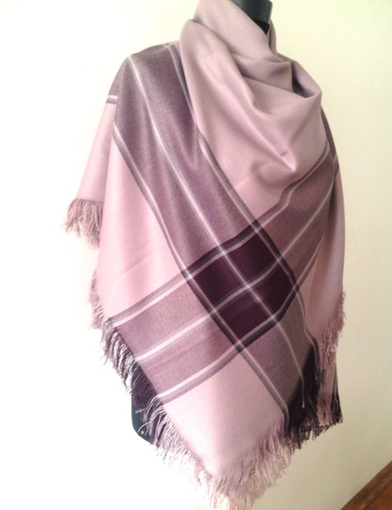 Scarfs for women dusty rose plaid