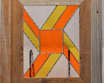 Stained glass panel