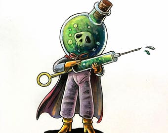 Inktober SotBGC: Day 14. Poison-Punk