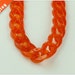FreeShipping-Translucent Red Chain, Open Link Acrylic Chain, Plastic Chain, Chunky Curb Chain, 23x18mm, Pkg of 1m(1.1 yards.), N0K6.RE50.L1M
