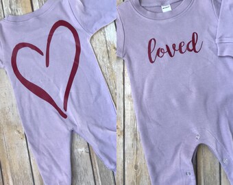 Loved Purple Romper