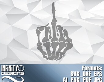 Middle Finger Skeleton