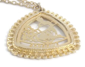 zodiac necklace gold aquarius