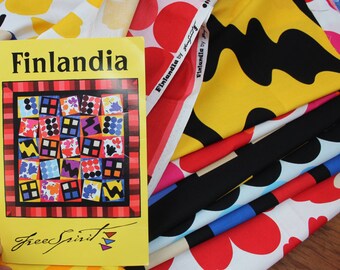 Cotton Fabric 14 Fat Quarters from Finlandia kit by Free Spirit Supply by Plantdreaming