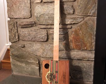 Ashton Fretless Acoustic Electric Slide Cigar Box Guitar (#32)