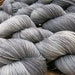 Choufunga / Asphalt / kettle dyed / fingering yarn / handdyed / dyed in the uk / indie dyed wool / tonal grey black yarn / fingering yarn