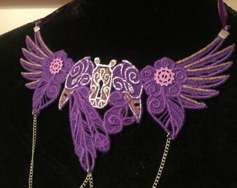 Victorian Crow necklace