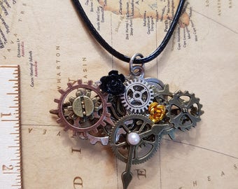 SteamPunk Necklace Handmade