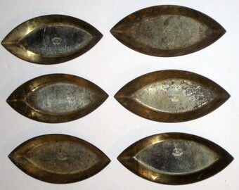 6 Antique (1910) French Tin Baking Molds for Crafting