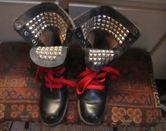 Studded Combat Boots Size 5 Narrow