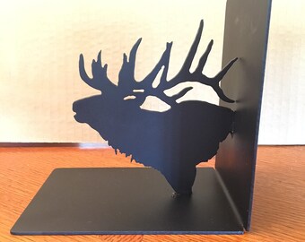 Elk Head Book Ends (Steel)