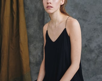 spaghetti strap top, minimal, elegant blouse