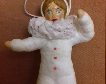 Christmas Spun cotton ornament "Clown-2"