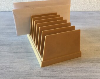 Vintage Letter File, LP Holder, Desk Organizer, Desk File, Mid Century Letter File, Organizer, Record Storage