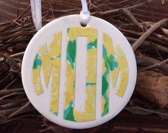 PERSONALIZED Christmas Ornaments, Vinyl Customized Bridesmaid Wedding Gifts, Monogram Monogrammed Hanukkah Tree Ornaments, Girlfriend gift