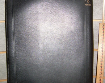 SALE! Top grain Cowhide LEATHER BINDER/Case was made by Cooper Weeks Ltd., Canada. Very sturdy, 17 x 13 x 1 inch. Gently pre-used. Pre-1970s