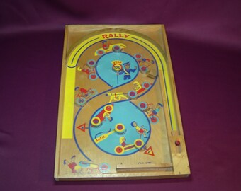 Poosh-m-up. Table de flipper. Code de la route. Trekbiljart Rally. Een Homas' spel. Vintage toys.
