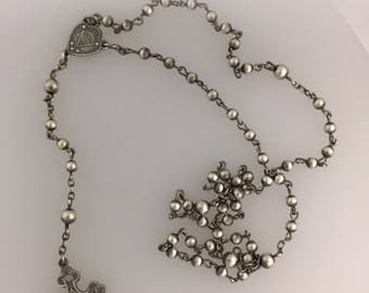 Silver Rosary Necklace (second amount)