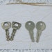 Vintage Keys - Four old keys, 2 pairs silver tone, 2 Master Lock & 2 All Lock, collectible, perfect for art and craft project, Steampunk