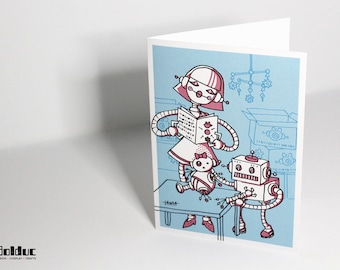 Greeting card - baby to assemble