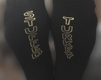 Ladies & mens noveltly socks, 'stuffed turkey' - perfect for Christmas Day!!!