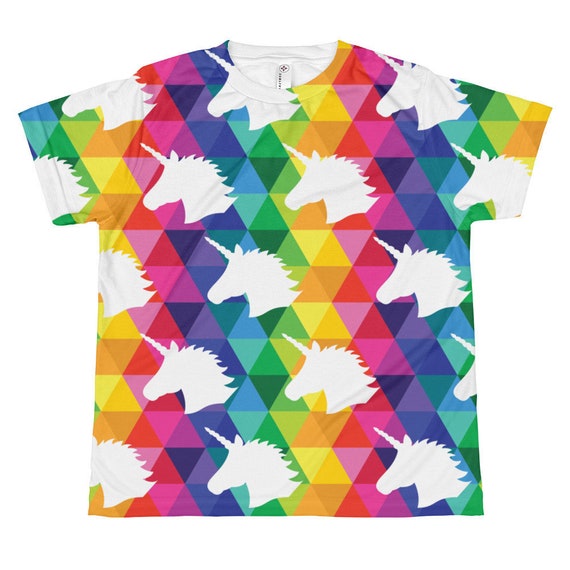 Youth Unicorn T-shirt All-over Youth Sublimation Tee for Kids