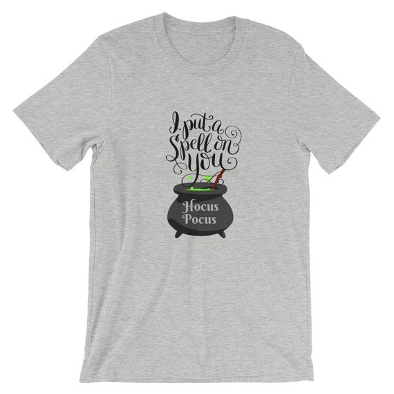 I Put A Spell on You Hocus Pocus Disney Halloween Tee Short-Sleeve Unisex T-Shirt