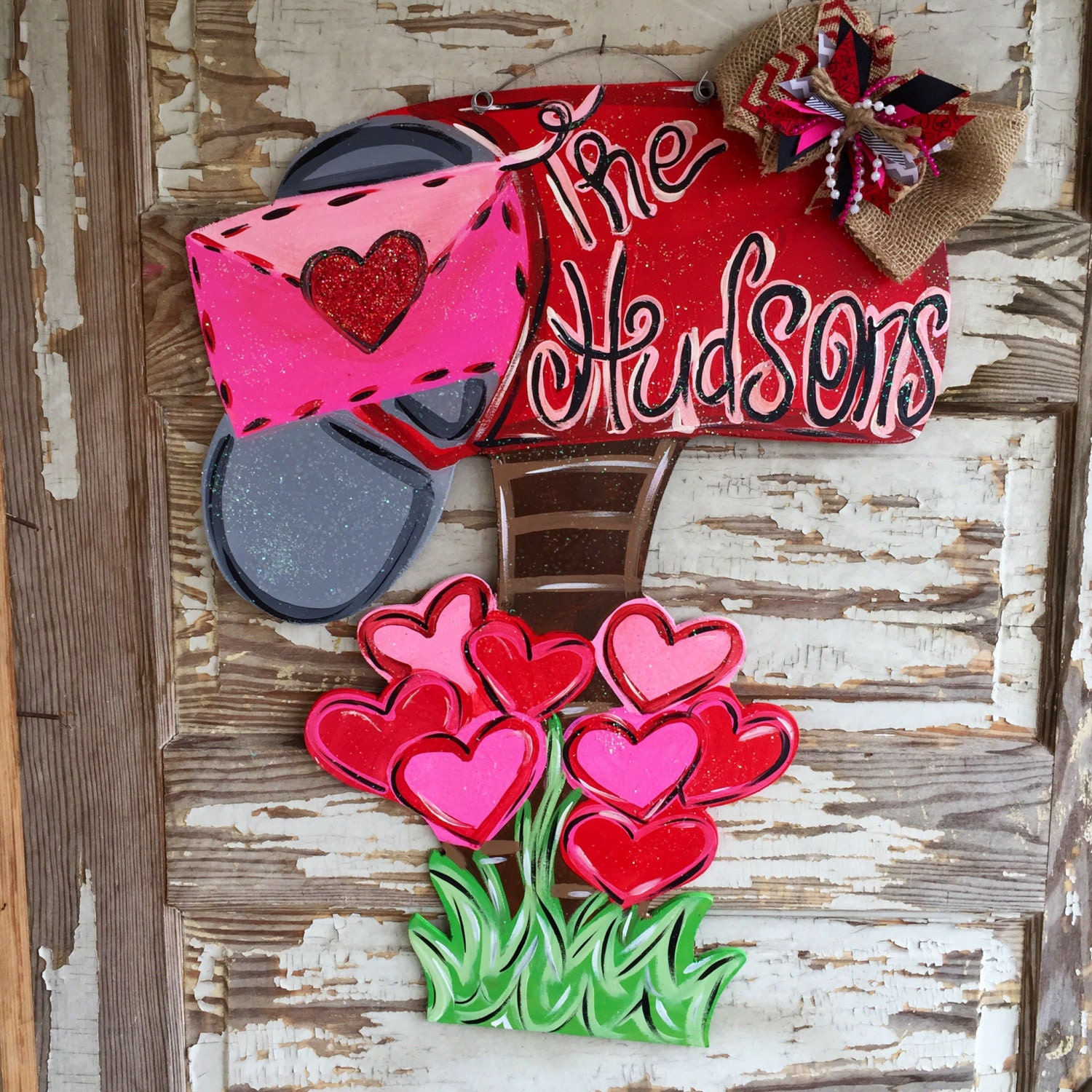 Personalized Door Hanger Valentine's Day Door Hanger