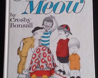 The Case of the CAT'S MEOW Book 1965 Vintage Hardcover *An I Can Read Book*