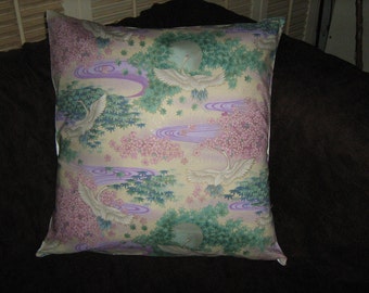 ASIAN CRANES 18" Pillow Cover