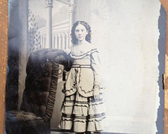 Oversized Antique Tin Type