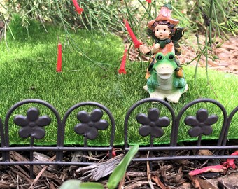 Fairy Garden Fence Edging, Border Fence, Miniature Fairy Garden Flower Fence, Rustic Fence